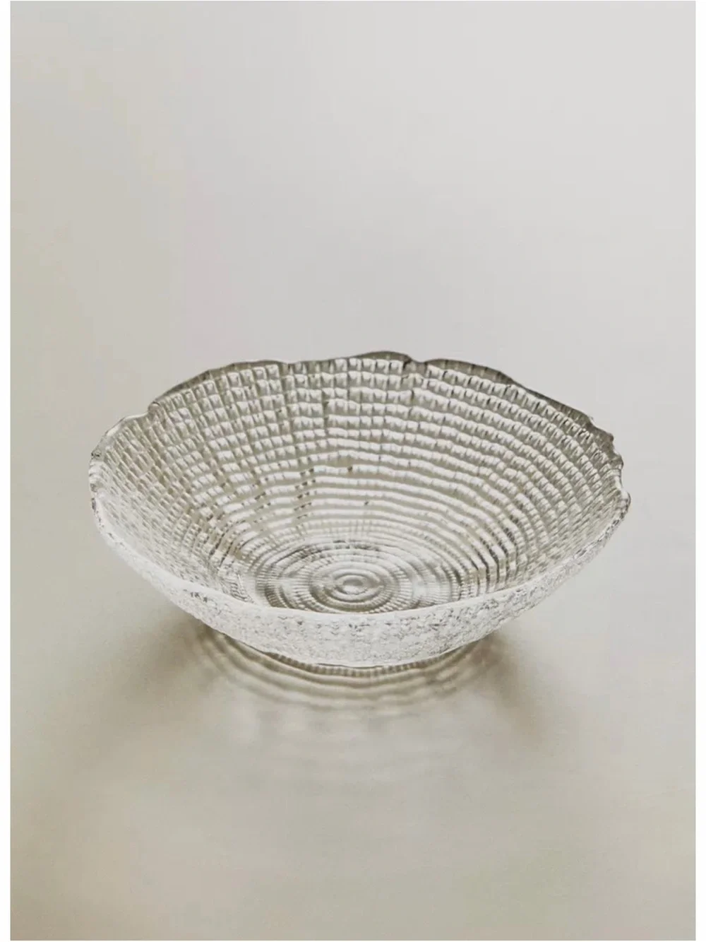Zara Home Set of 2 Textured Irregular Rim Salad Bowls